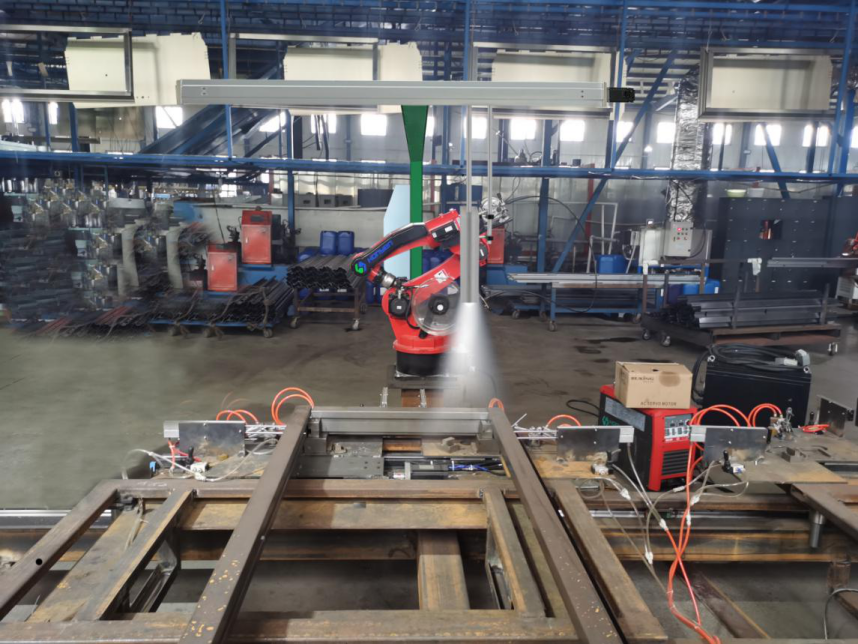 安全防盜門焊接機器人松下PV200機器視覺引導系統(tǒng)方案